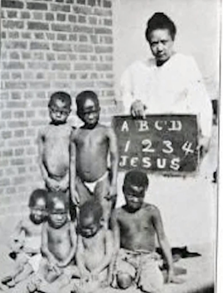 A Missionary with South African Orphans in the early 1900s - Mandela in Chicago